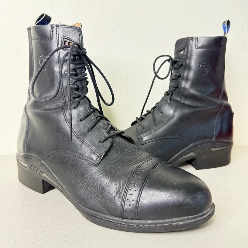 ARIAT Black Leather Lace Up Cobalt XR Style 66301 Men’s 13D